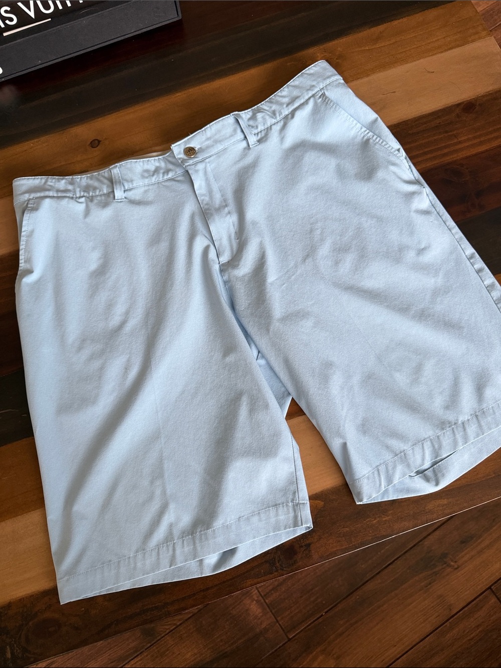 adidas Light Blue Flat Front Men's Shorts